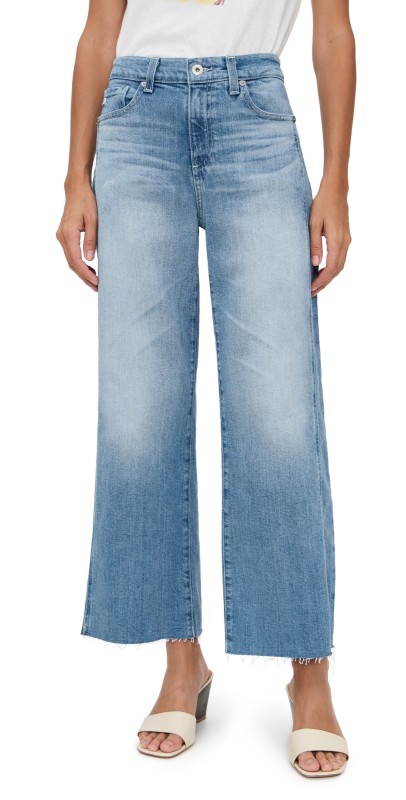 AG Saige Wide Leg Crop Jeans Rosarito