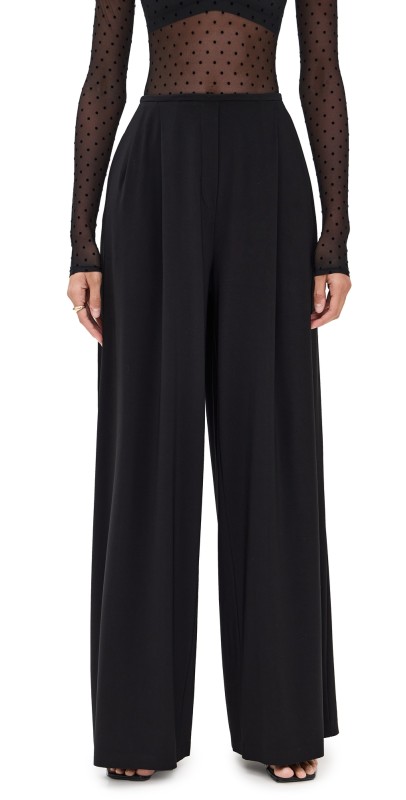 Norma Kamali Pleat Pants Black