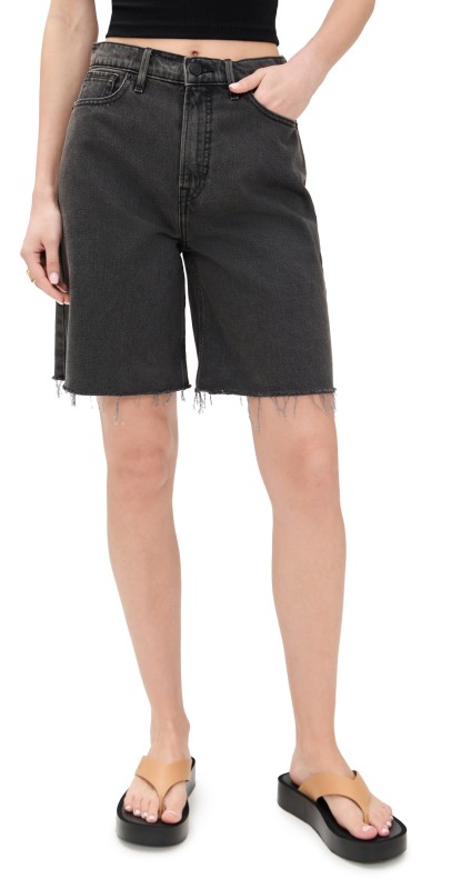 Good American Good Extreme Barrel Shorts Black398