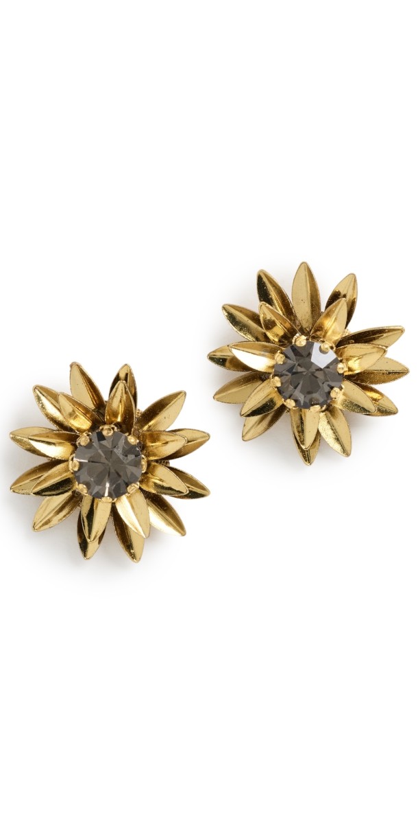 Deepa Gurnani Deepa by Deepa Gurnani Aretha Earrings Gunmetal