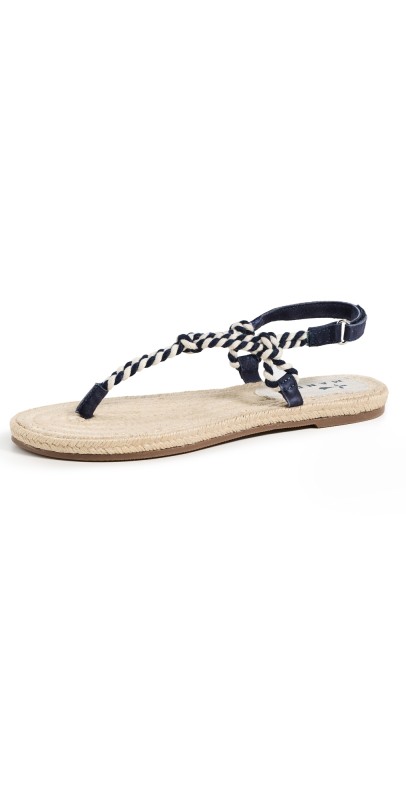 Manebi Rope Sandals Navy/Natural