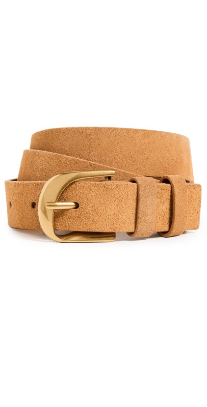 FRAME Twist Buckle Belt Tan