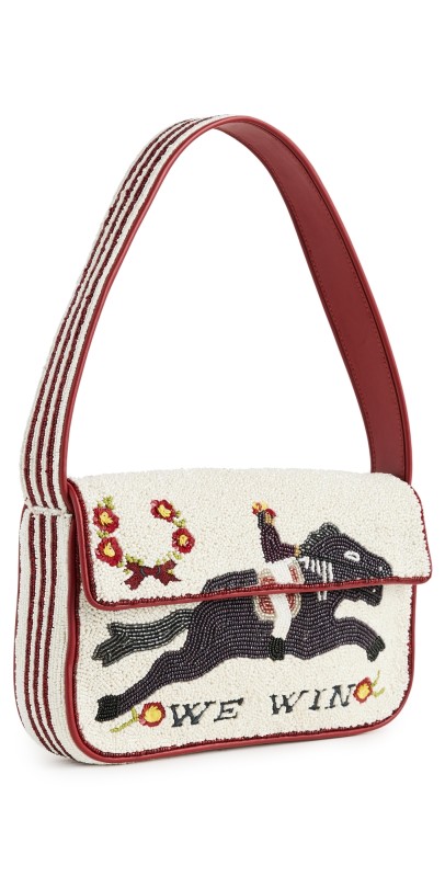 STAUD Tommy Beaded Bag Derby