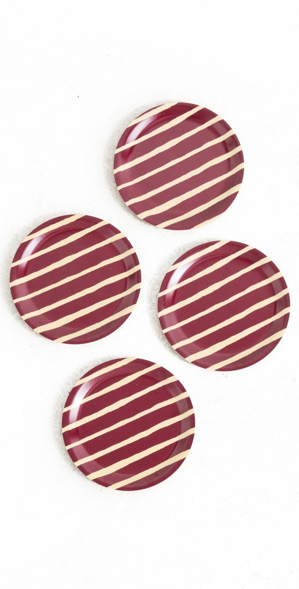 Marimekko Piccolo Coasters Set of 4 Brow