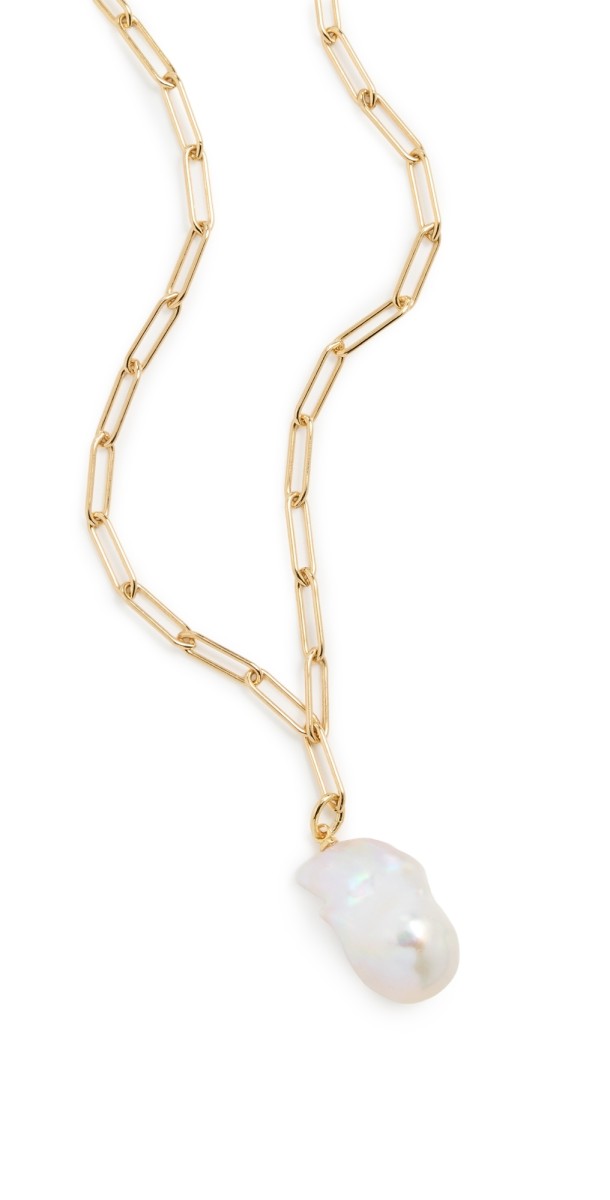 HART Long Chain with Baroque Pearl Necklace Pearl/Gold