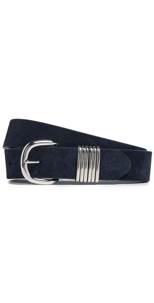 Madewell Multi Keeper Belt Suede Deep Indigo