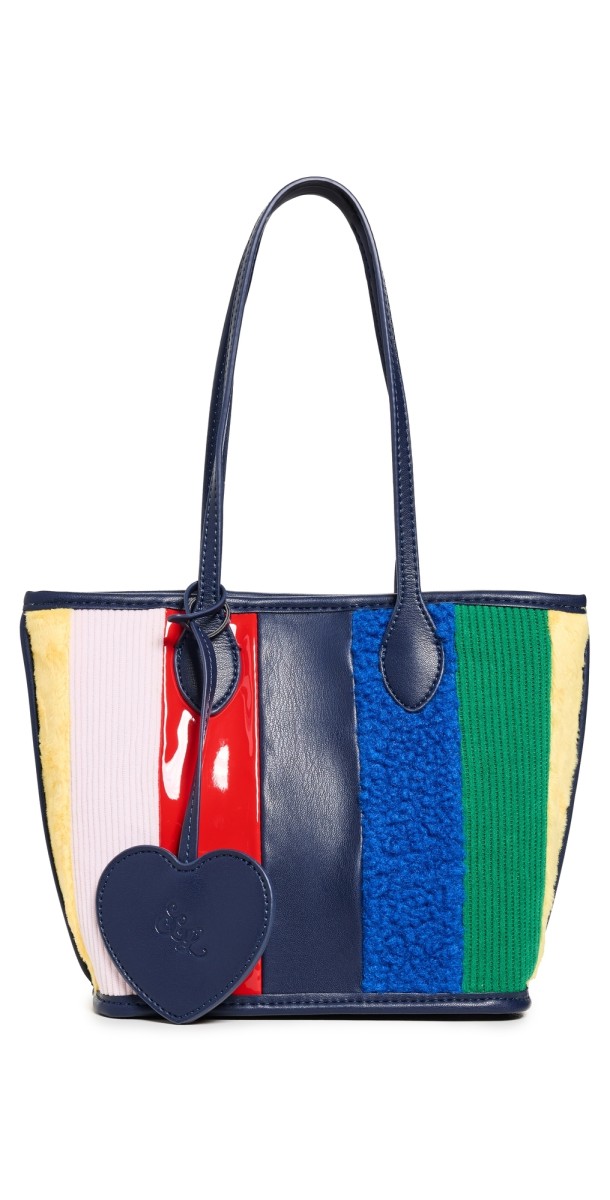 Stoney Clover Lane Mini Tote Paneled Rainbow