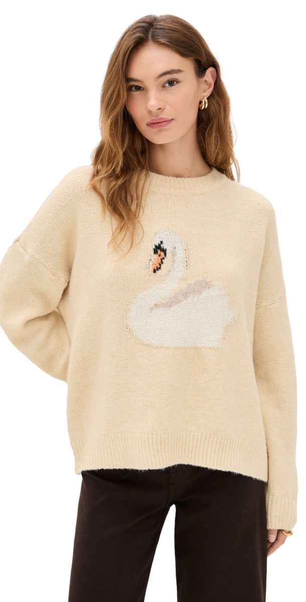 Bailey Rose Swan Sweater Buttermilk