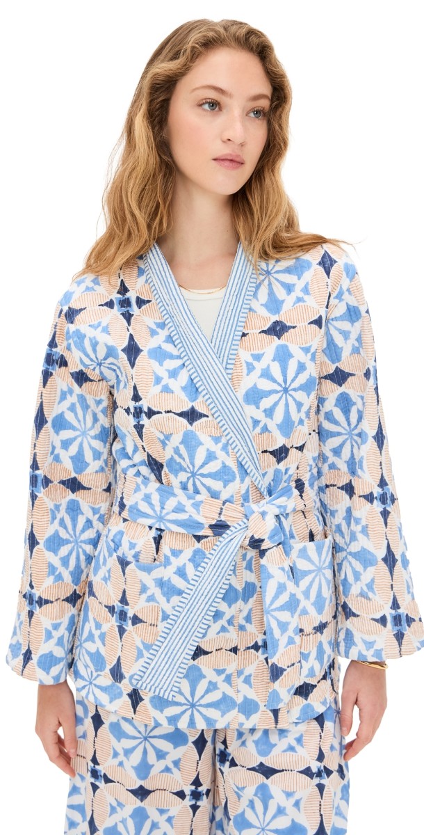 Marea Quilted Jacket Cafe Tile