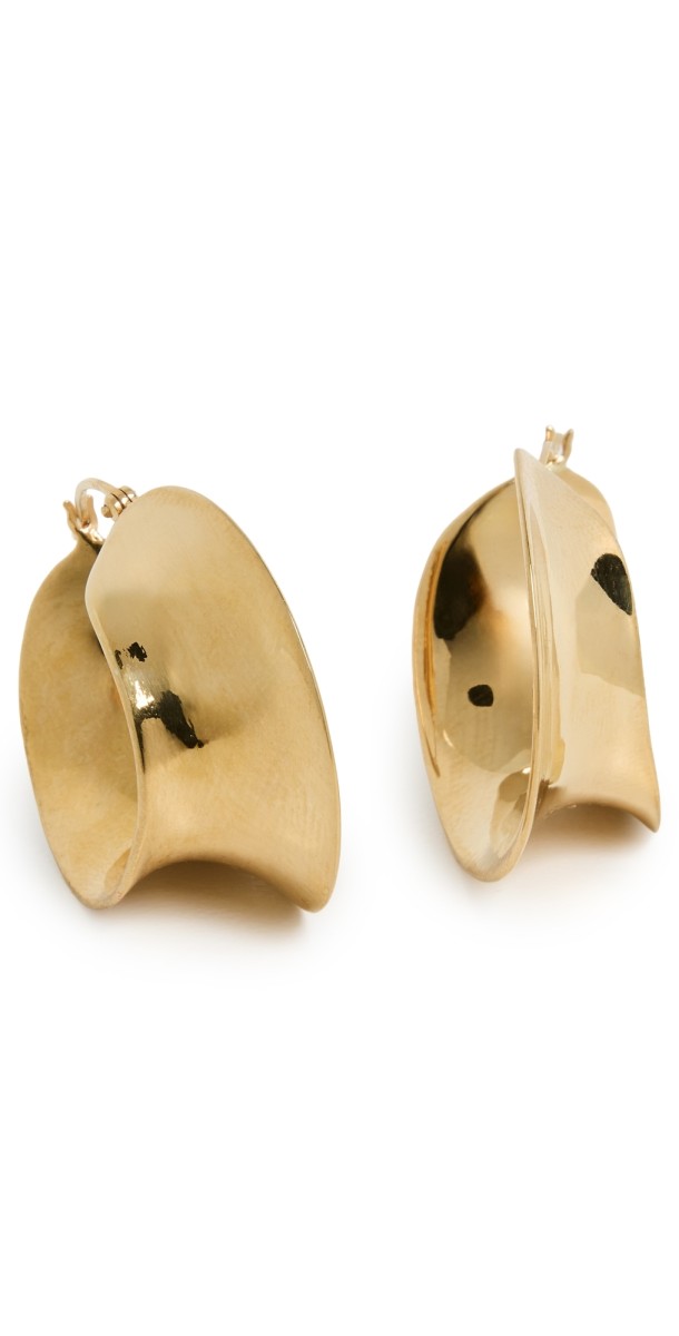 AGMES Laila Hoops Gold Vermeil