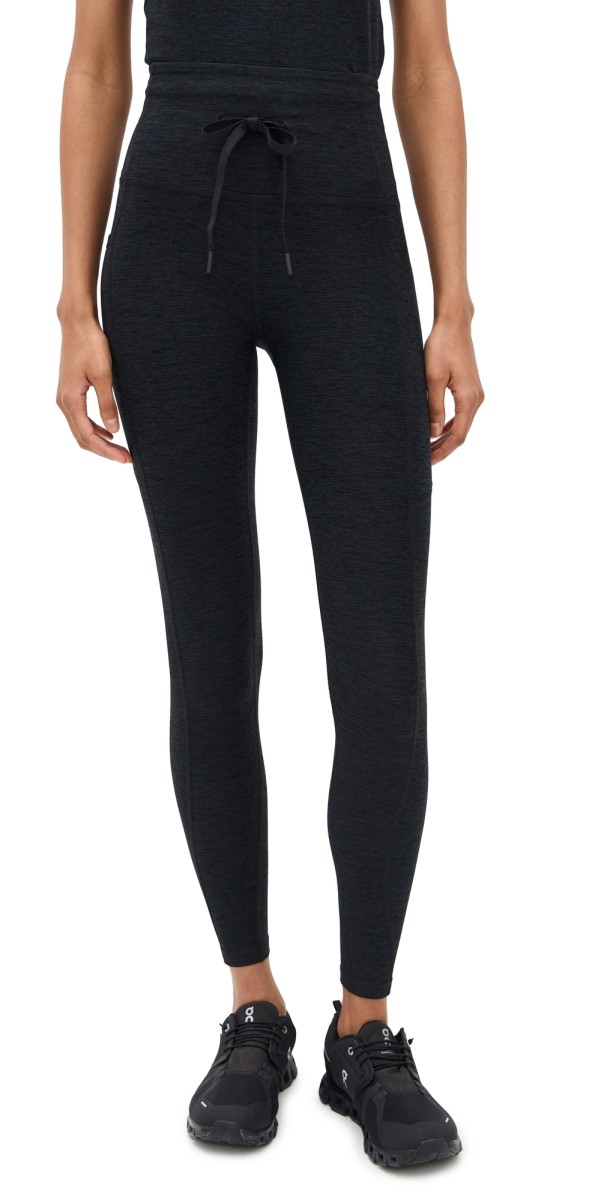 Beyond Yoga Spacedye Go Pocket Midi Leggings Darkest Night