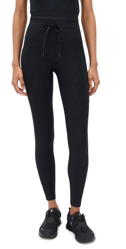 Beyond Yoga Spacedye Go Pocket Midi Leggings Darkest Night