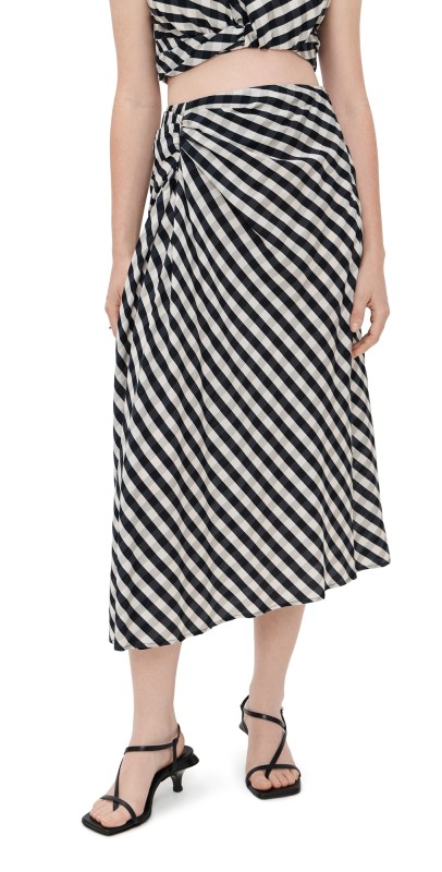 A. L.C. Jean Skirt Black/Tan