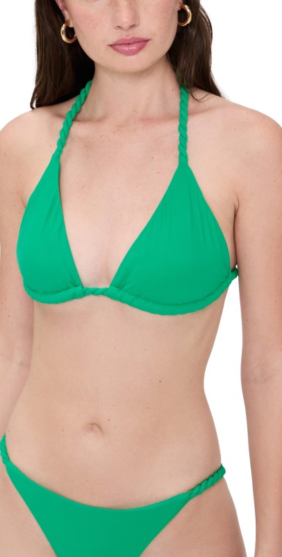 PQ Swim Shana Rope Triangle Top Seaweed