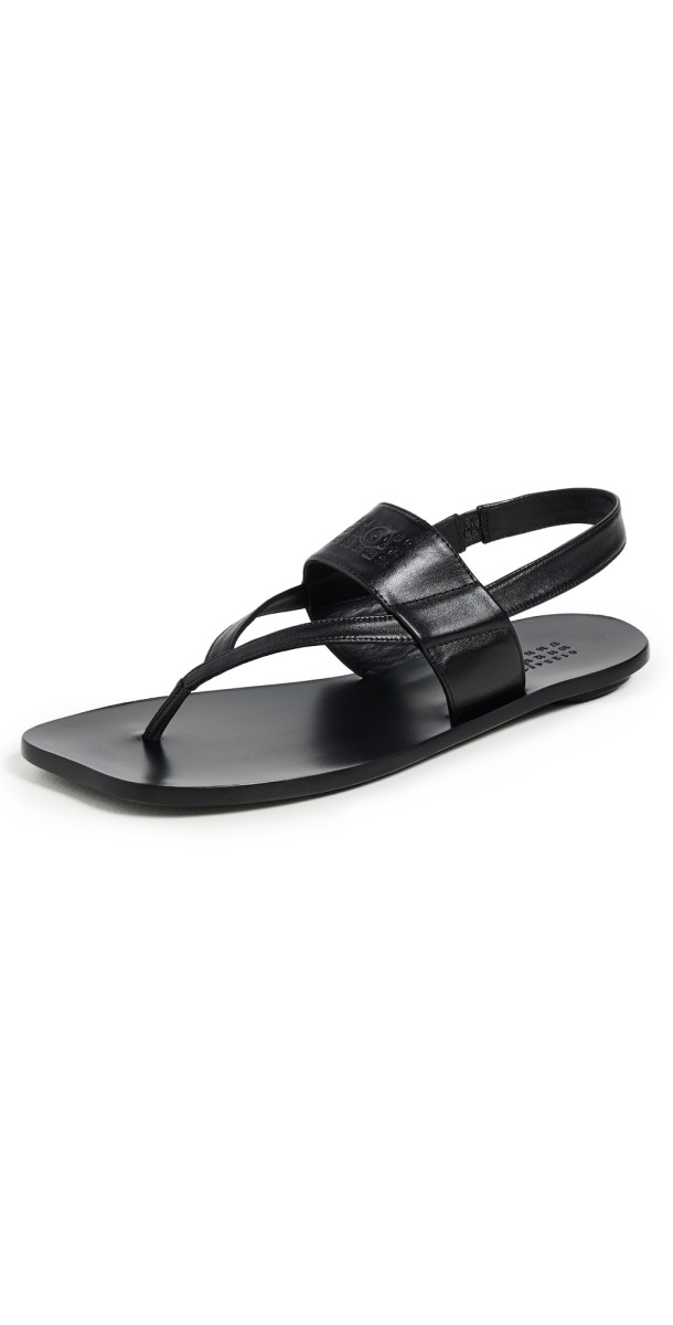 MM6 Maison Margiela Thong Sandals Black