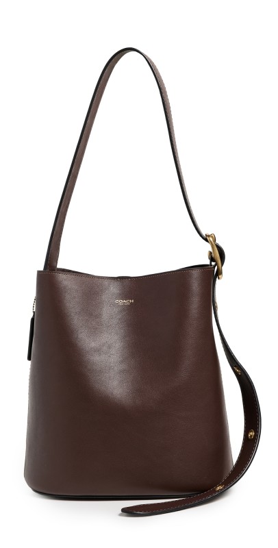Coach Natural Grain Leather Bleeker Bucket Bag B4/Mapl
