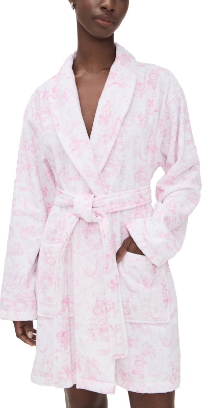 LoveShackFancy Indie Robe Cupid's Pink