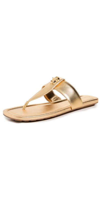 Marc Jacobs The Dual T Sandals Gold