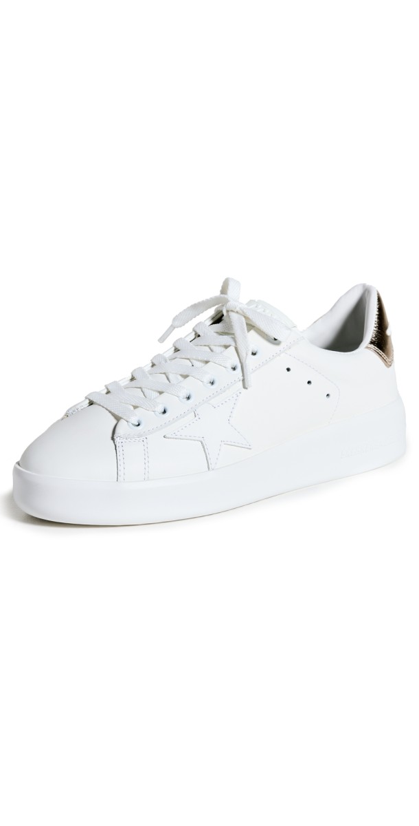 Golden Goose Pure Star Sneakers White/Gold