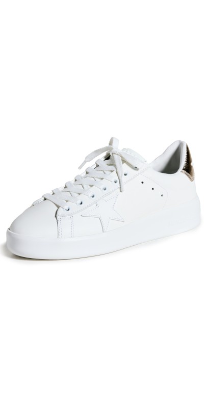 Golden Goose Pure Star Sneakers White/Gold