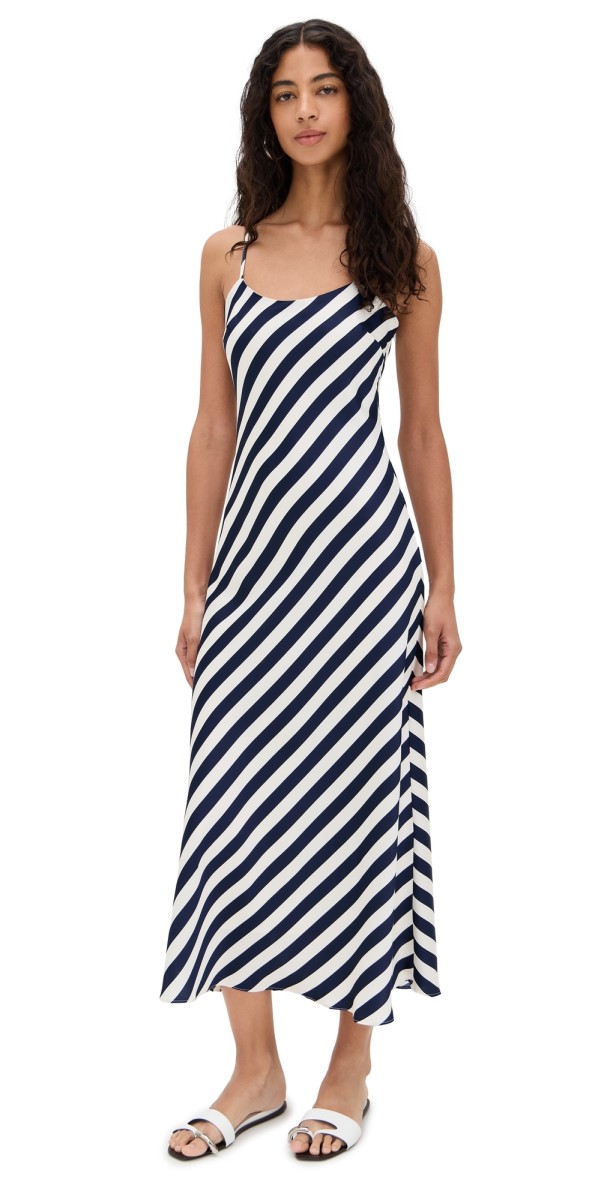 endless rose Stripe Dress Navy/White
