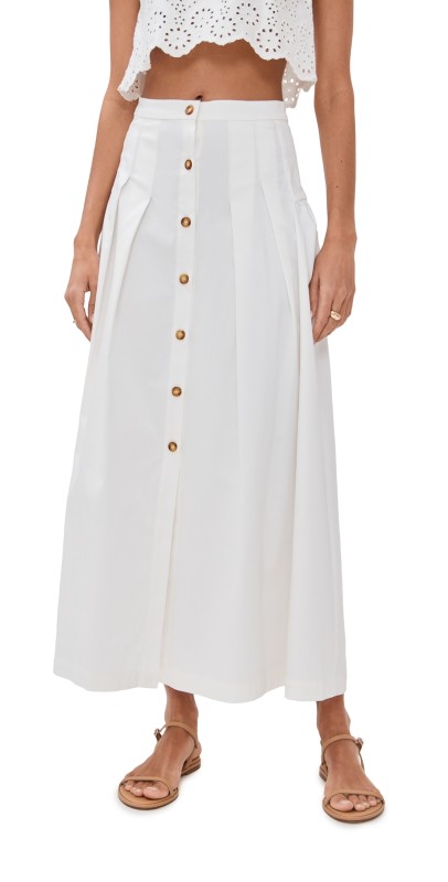 Kika Vargas Rebecca Skirt White