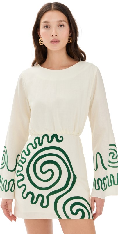 Cala de la Cruz Loura Mini Dress Ouroivory