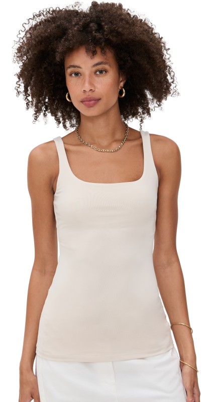 Susana Monaco Essential Everyday Tank Top Blanched Almond