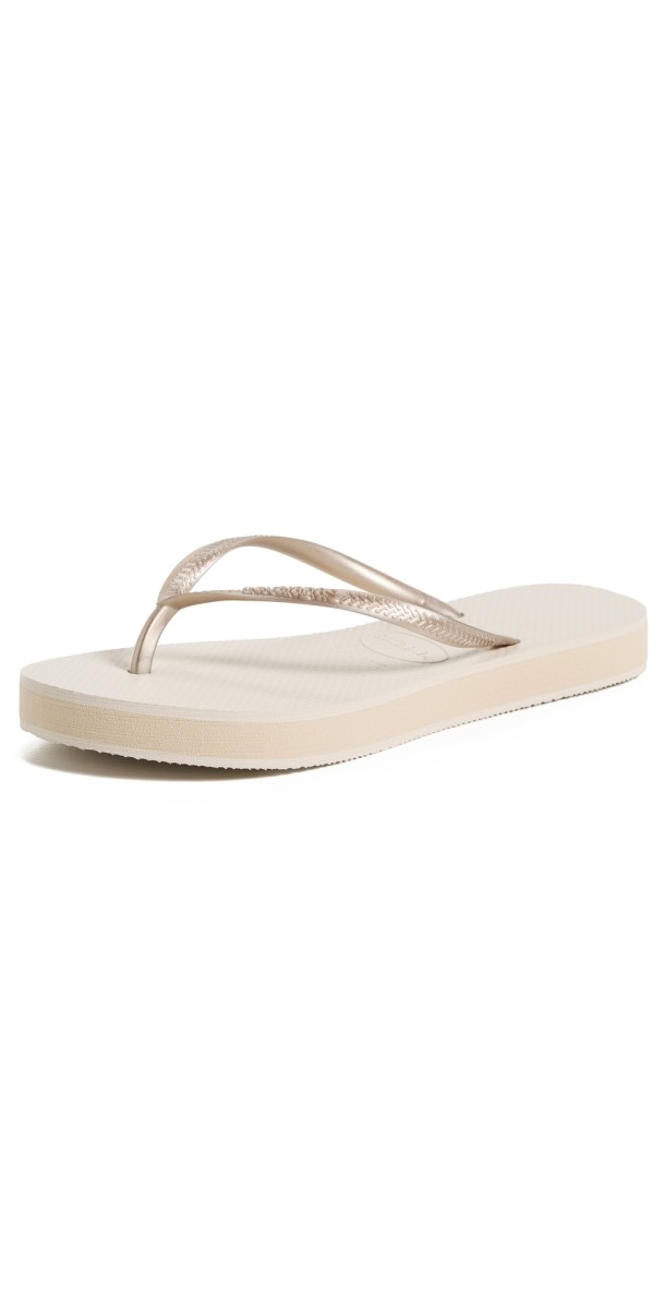 Havaianas Slim Flatform Flip Flops Beige