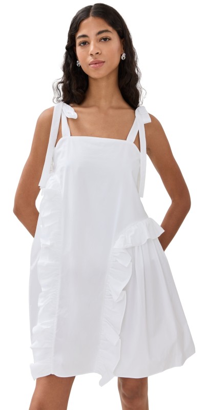 Cecilie Bahnsen Cotton Agata Dress White