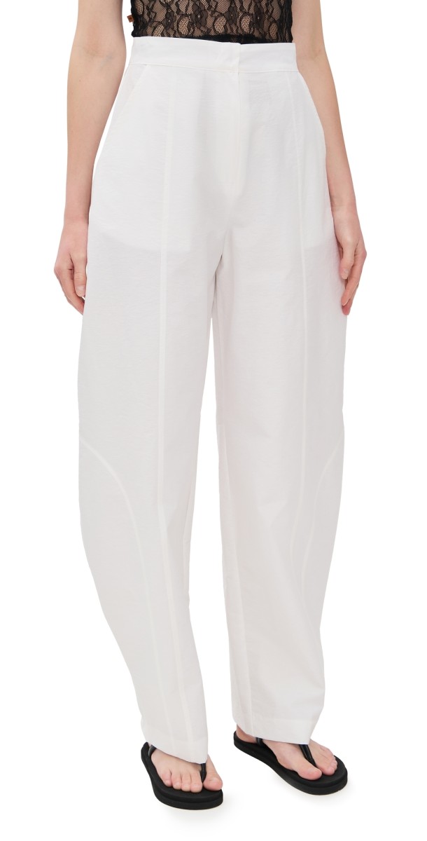 Simonett Lightweight Barrel Trousers White