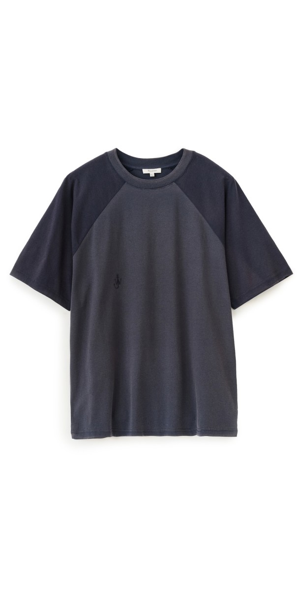 JW Anderson Garment Dye Oversized T-Shirt Navy
