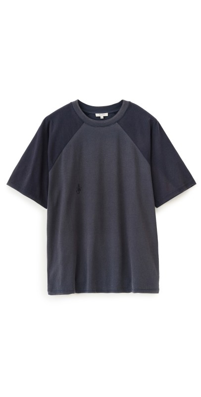 JW Anderson Garment Dye Oversized T-Shirt Navy