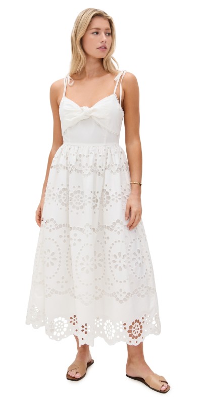 En Saison Isabella Midi Dress White