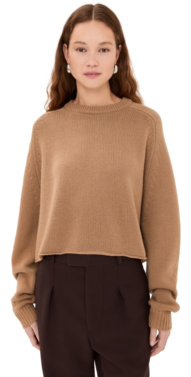 LISA YANG Karine Cashmere Sweater Toffee