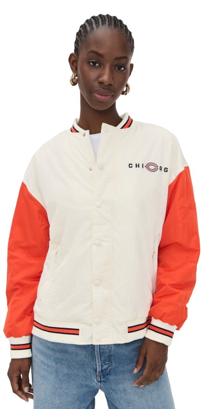 Terez Bears Colorblock Bomber Jacket Bears Sugar Swizzle/Orange