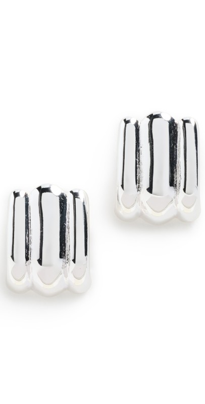 Heaven Mayhem Crush Earrings Silver