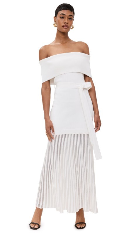 Rebecca Vallance Mariana Knit Dress Ivory