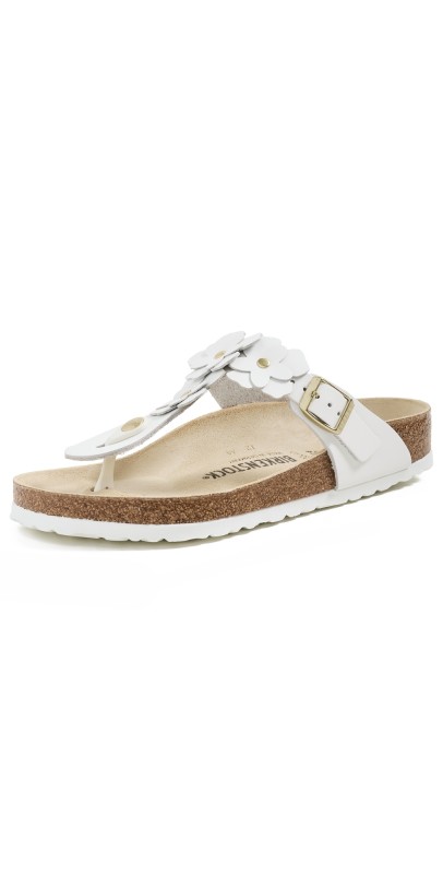 Birkenstock Gizeh Flowers Sandals White