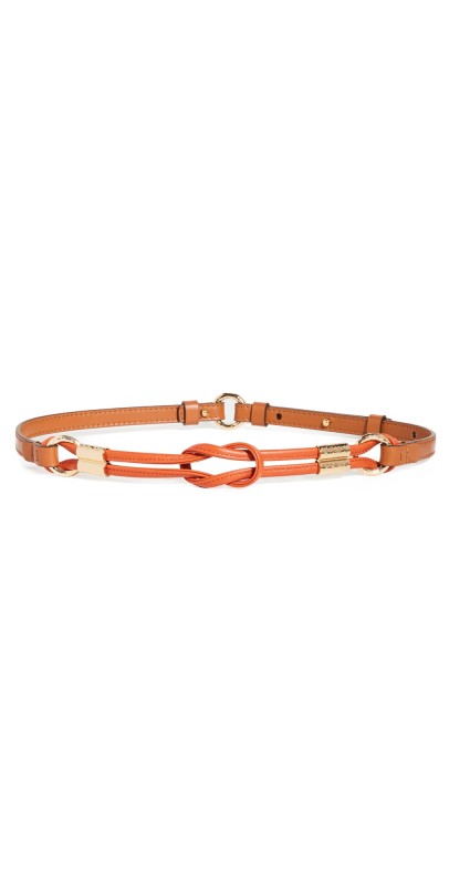 Ulla Johnson Ivy Knotted Rope Belt Chili Colorblock