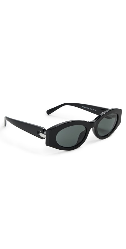 Tory Burch Oval Sunglasses Black