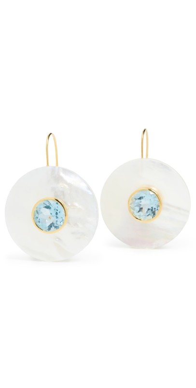 Lizzie Fortunato Taj Earrings In Blue Topaz Mult