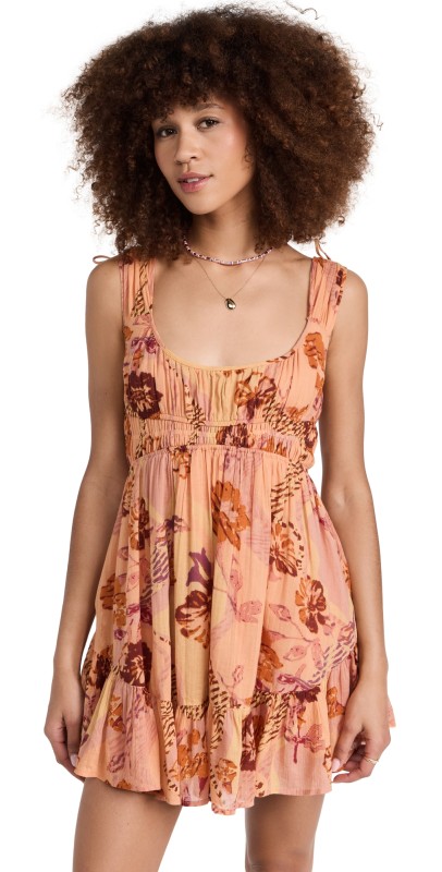Free People Vernon Minim Dress Sunshine Combo
