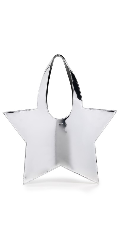 Coperni Mirrored Mini Star Tote Bag Silver