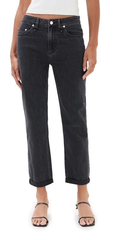 Tibi Mou Denim Clift Jeans Black