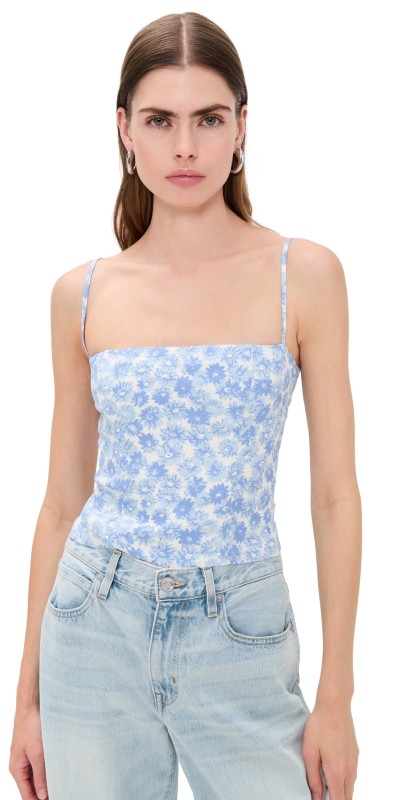 Reformation Overland Top Blue Daisy