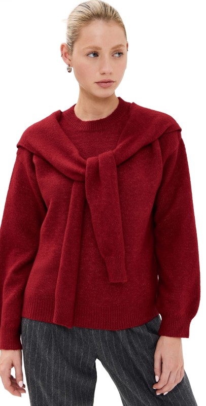 Line & Dot Atlas Sweater Burgundy