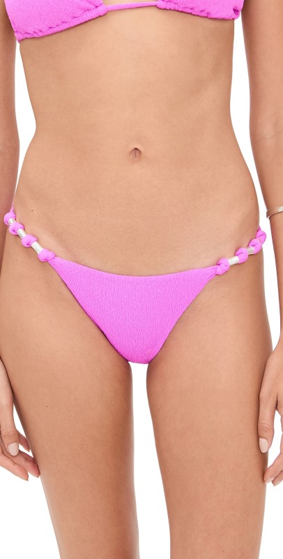 ViX Paula Hermanny Firenze Paula Full Bikini Bottoms Pink