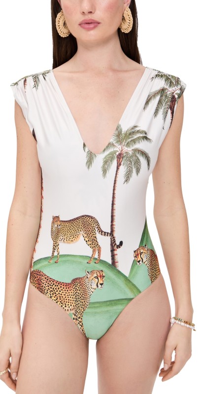 Carolina K Liset One Piece Cheetah Palm
