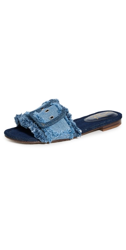 Sam Edelman Bambi Fray Sandals Blue Multi